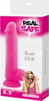 Real Safe Dildo-Fallo realistico real safe brush pink