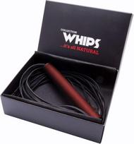 Mažas raudonas odinis botagas Whips