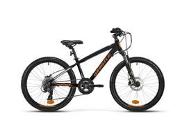 Whistle Avion 8 24" bicycle, 8-speed, black/orange (0115340740)