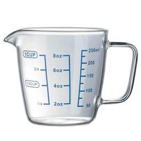 Romantiška Mada Virtuvės Puodelis Svarstyklės Karščiui Atsparus Matavimo Mikrobangų Pieno Matavimo Stiklas 250ml 500ml Ąsotis S balta