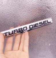 Automobilio lipdukas „Turbo Diesel“ emblemos ženklelio lipdukai su galinės priekinės pusės stiliumi juoda