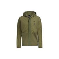 Adidas Sport Hooded Windbreaker Jacket Men Outerwear Olive-Green HE5146 M