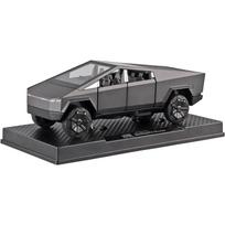 1/32 Tesla Diecast Mars pikapas automobilio modelis, cinko lydinio žaislinis automobilis su garsu ir šviesa, traukiamas atgal žaislinis automobilis 3 metų ir vyresniems vaikams 1/32-Size:16*5.5*5.5cm tamsiai pilka spalva