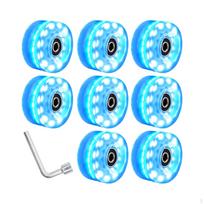 Glow Roller Skate Wheels Kit for Enhanced Skating Experience Blue