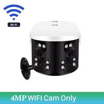 4K 8MP HD WIFI IP kamera Dviejų objektyvų 180° itin plataus vaizdo panoraminė lauko WIFI apsaugos kamera AI žmogaus aptikimo 4MP kulkų kamera 4MP Camera