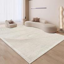 Kreminis Feng Shui plovimo dugno imitacijos kašmyro kilimas Lengvas prabangus svetainės didelio ploto kilimėlis Neslystantis kambario dekoro kilimas 400mmx600mm