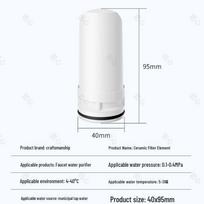 Virtuvės maišytuvo vandens valymo ir pirminio filtravimo sistema Ceramic filter element