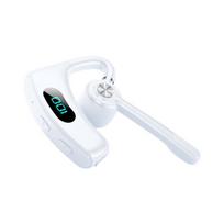 Nauja belaidė Bluetooth ausinė neįstatoma į ausį, skirta sportui ir vairavimui, su dvigubo mikrofono triukšmo slopinimu, itin ilga ištvermė balta