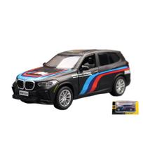 1/43 BMW X5 M Žaislinio automobilio modelis vaikams CCA Welly Sport SUV Miniatiūra Laisvi ratai Atitraukiamas Lieto lydinio Kolekcija Dovana Berniukams juoda
