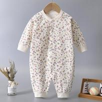 Unisex kūdikių medvilninis smėlinukas visiems sezonams - naujagimių šliaužiojimo kombinezonas berniukams ir mergaitėms 59cm