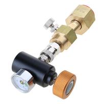 CO2 papildymo stotelės adapteris Tr21-3 Quooker talpykloms prie CGA320 W21.8-14 didelių CO2 balionų greito atjungimo jungtis Aliuminio E