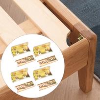 4 vnt. Lovos krašto laikiklių jungiamųjų detalių baldų furnitūra medinio rėmo jungtis 4 Inch 2mm Thick