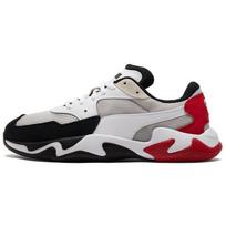 Puma Storm Audinys Sintetinė Oda Kilmė Sportiniai Žemi Gyvenimo Būdo Batai Unisex Kedai Juodi Balti Raudoni 369770-09 42.5