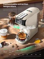 6 viename kapsulinis kavos aparatas karštas/šaltas daugkartinis espreso kavinukas kapučino kavos virimo aparatas Dolce Gusto Nespresso malta kava H1B geltona