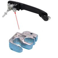 PRIEKINĖ KIRĖNĖ DEŠINĖ DURŲ RANKENA SU UŽRAKIMO TUGTU Remonto komplektas, skirtas VW POLO 6N 6N1 6N2 SHARAN SEAT ALHAMBRA GALAXY 1pcs black