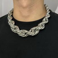 25MM Laipsniškai Keičiama Grandinėlė Nerūdijančio Plieno Vyriškas Karoliai Hip Hop Sunkusis Metalas Punk 20 colių Skenai Dovana 20inch sidabras