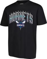 NBA Charlotte Hornets vyriški marškinėliai su arkiniu plexi, trumparankoviai, dydis L, juodi S juoda