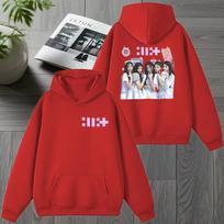 2026 Korėja ILLIT Kpop grupė Naujas albumas Dvišaliai grafiniai džemperiai Unisex Madingas Y2k megztinis Vyrai moterys Vilnos pagrindo laisvalaikio džemperis 4XL