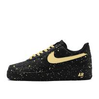 Nike Air Force 1 Seal Ink Atsparūs trinčiai Neslystantys Žemi Kateboardo Batai Unisex Juodi Geltoni cw2288001(Team1039-) 35.5