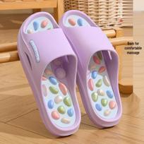 Non-Slip Acupressure Massage Slippers for Men & Women - Ideal for Home, Bathroom & Shower Use 40-41 (fits 39-40) rožinė