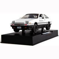 1/28 Toyota AE86 Initial D modelio automobilis, cinko lydinio ištraukiamas žaislinis automobilis su garsu ir šviesa, skirta vaikams berniukui, mergaitei 15*5.8*5cm balta