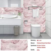 10 vnt Rožinės marmurinės tekstūros plytelių lipdukai Virtuvės Backsplash Aliejui atspari vonios kambario spintelė Namų dekoras Lipnūs meniniai sienų lipdukai 10cmX10cmX10pcs
