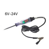 Automobilių skaitmeninis ekranas elektrinio rašiklio grandinės aptikimo 6 V / 12 V / 24 V elektros grandinės daugiafunkcinis indukcinis bandomasis elektrinis rašiklis transporto priemonėms juoda