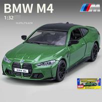 1/32 Scale M4 Diecast automobilio modelio žaislas, patraukiama atgal žaislinė transporto priemonė su garsu ir šviesa vaikams, mažiems berniukams, mergaitėms, dovanų kolekcija 1/32-14.8x6.2x4.6cm žalia