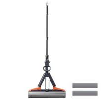 Roller Mop su 2 puikiai sugeriančiais kempininiais šluotais, pripildomais ilga rankena Ergonomiško dizaino savaime susispaudžia S