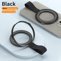 „MagSafe“ magnetinis žiedinis telefono laikiklis su silikoniniu laidu besisukančiu stovu „iphone15 14 13 12“ serijos staliniams kompiuteriams skirto lydinio sagties stovui