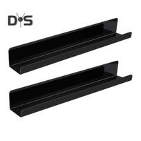 2 vnt magnetinė lentyna lenta Daugkartinis metalinis stendas su stipriu magnetiniu plūduriuojančiu knygų laikikliu juoda