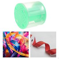 Dance Ribbon Storage Case Gymnastics Winder Dispenser Turnaround Portable Rhythmic žalia
