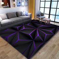 3D regėjimo geometrinis svetainės kilimas E-sporto miegamojo naktinio staliuko dekoras Kilimėliai Neslystantis namų sofos kavos staliuko virtuvės grindų kilimėlis 40X60cm-16x24in