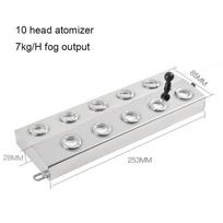 DC48V 10/12 Head Ultrasonic Mist Maker Fogger Fountain Pond Atomizer Air Humidifier Greenhouse For Hydroponics Sprayer