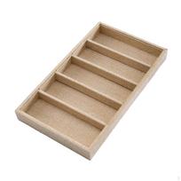 Akinių rodymo dėklas Nešiojamas akinių laikiklis Konteineris Saulės akinių organizatorius Khaki 5 Grid Linen