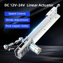 DC 12V tiesinis aktuatorius Eigos reguliavimas Teleskopinis mini tiesinis aktuatorius Stūmuoklinio ciklo tiesinis mechanizmas Variklis 2-8cm 45RPM