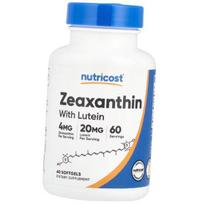 Zeaksantinas su liuteinu, Zeaxanthin with Lutein, Nutricost (72647017) 60softgels