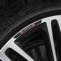 4 vnt. Aliumininis Automobilio Ženklelis Stiliaus Ratlankių Apdaila 3D Lipdukai Skirti Toyota TRD RAV4 Corolla Chr Avensis Yaris Camry Racing Crown juoda