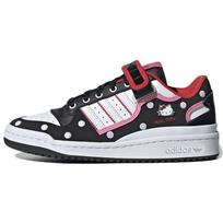 Hello Kitty x adidas Forum Low Taškeliai Moteriški Kedai Juodi Core-Black Debesėlių Baltumo GW7167 39⅓