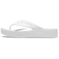 Crocs Baya Platforminiai šlepetės Patogūs tuščiaviduriai neslystantys šlepetės Moteriška avalynė Balta 208395-100 37-38