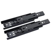 1Pair Soft Close Drawer Track Rail Dresser Drawer Slides Cold Rolled Steel Drawer Slides Cabinet Furniture Hardware
