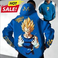 Dragon Ball Vegeta Saiyan Harajuku Streetwear Men Vintage Hoodie Winter Women Oversized Hooded Sweatshirt Long Sleeve Top Y2k 4XL