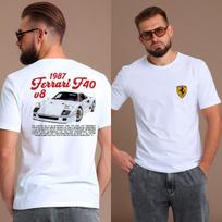 „Supercar Porsche“ ir „Ferrari“ grafikos spausdinti marškinėliai vyrams ir moterims, dideliems „Y2k“ trumpomis rankovėmis, aukštos kokybės vyriški ir moteriški drabužiai 4XL