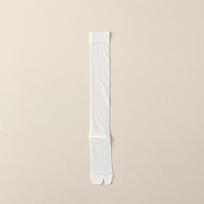 Moteriškos pralaidžios orui plonos Tabi kojinės pirštams, be siūlių, baltos, laisvo stiliaus One Size white