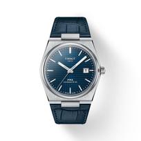 Tissot Leather Strap blue Dial Men's Fashion Watch T137.407.16.041.00 mėlyna