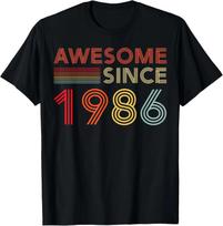 40 Gimtadienio Dekoracijos Vyrams 40 Metų Nuostabus 1986 40-ojo Gimtadienio unisex Marškinėliai L