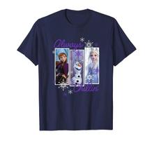 Disney Frozen Anna, Olaf, And Elsa Always Chillin Chest Panel T-Shirt_ M
