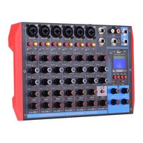 AG-8 nešiojamasis 8 kanalų maišymo pultas skaitmeninis garso maišytuvas + 48 V fantominis maitinimas, palaiko BT/USB/MP3 US Plug
