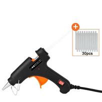 EU Plug 70W karšto lydalo klijų pistoletas su 7MM permatomu klijų lazdele mini pistoletu namuose elektrinio karščio temperatūros pistoleto remonto įrankio specialus pagaliukų rinkinys 30pcs black