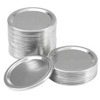 40 vnt konservavimo dangteliai stikliniai buteliai nepralaidūs plačios burnos atsarginės dalys skardinės virtuvės mūrininkas 70mm 40PCS balta